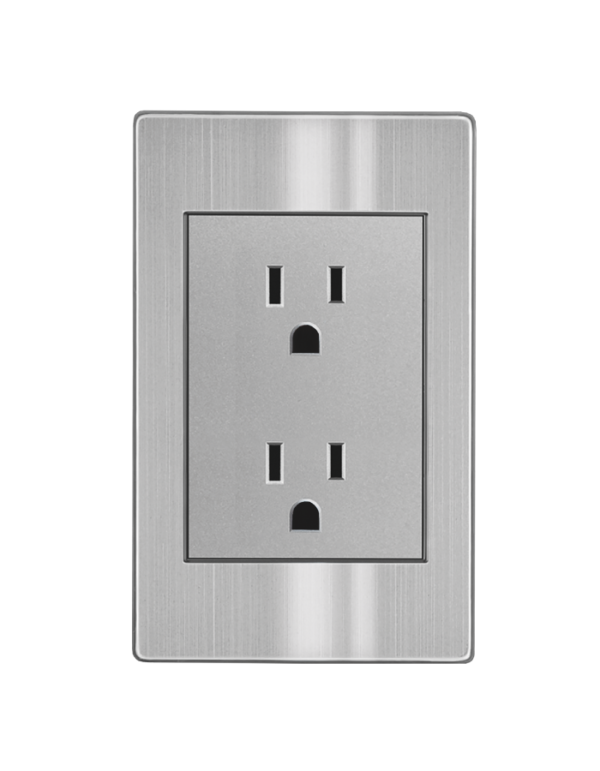 APL-104 CONTACTO DUPLEX ACERO INOXIDABLE ARLITE